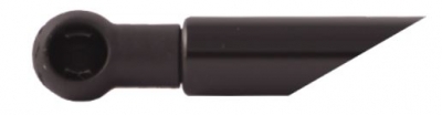 Umělohmotný kloub pro čep M8, vnitřní závit M6x8mm, vnitřní koule ø 10mm - černá